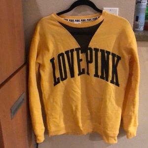 Pink sweat shirt
